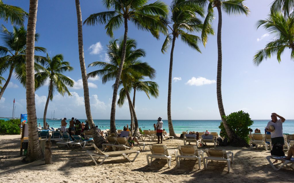 Beach at Saona island