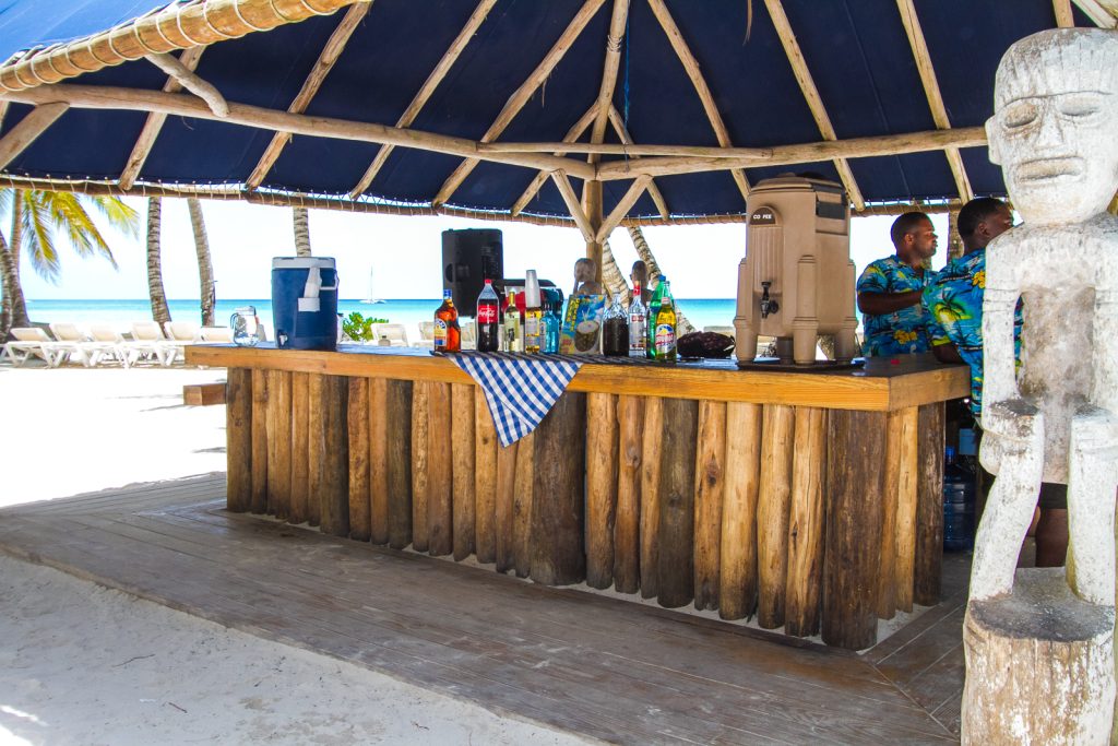 Saona island Bar drinks and fun