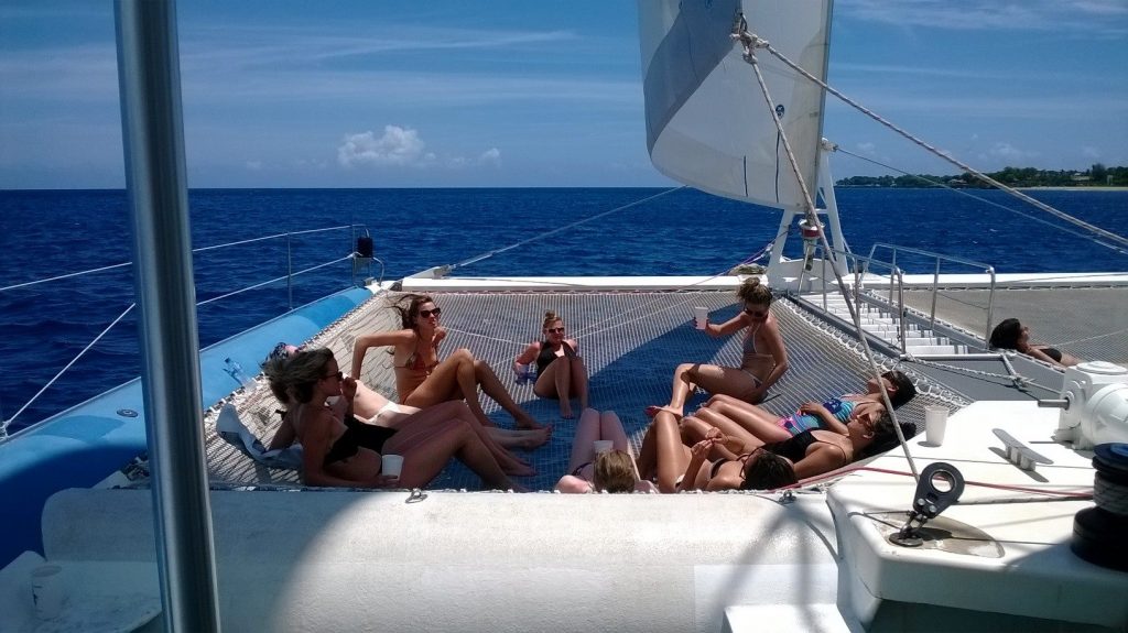 75 feet Catamaran at the North Dominican Republic Coast