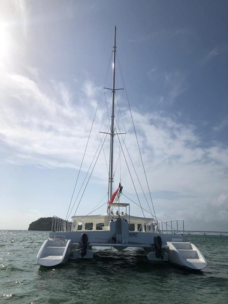 Private Catamaran Charters in Samana to Bacardi Island back