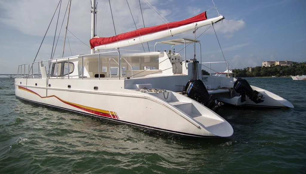 Private Sailing Catamaran Charters in Samana to Bacardi Island cayo levantado