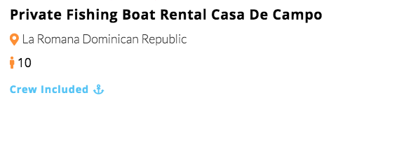 01 private charter fishing boat rent in casa de campo la romana