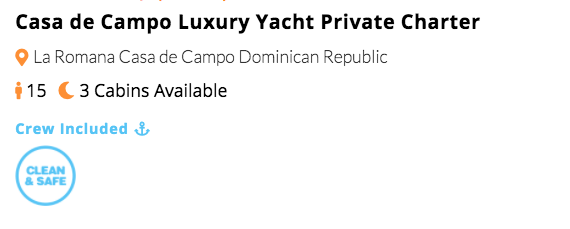 1 private luxury yacht rental casa de campo la romana dominican republic