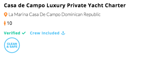 1.casa de campo luxury private yacht charter
