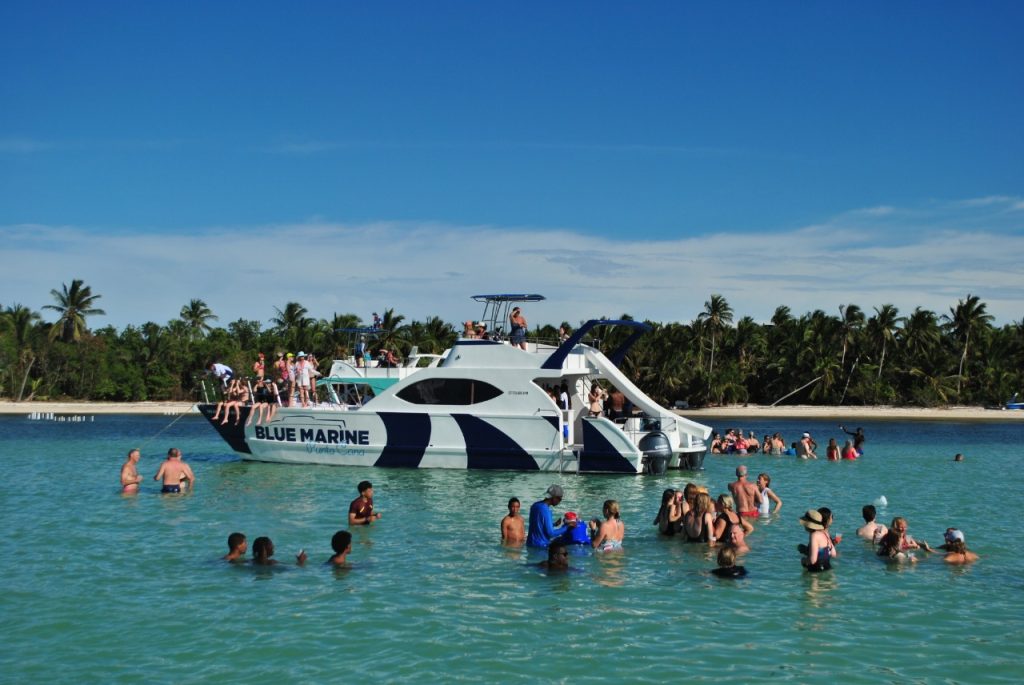 Private rental catamaran boat party in Punta Cana