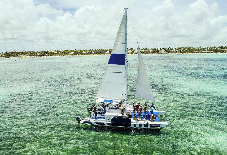 Catamaran boat in Punta Cana