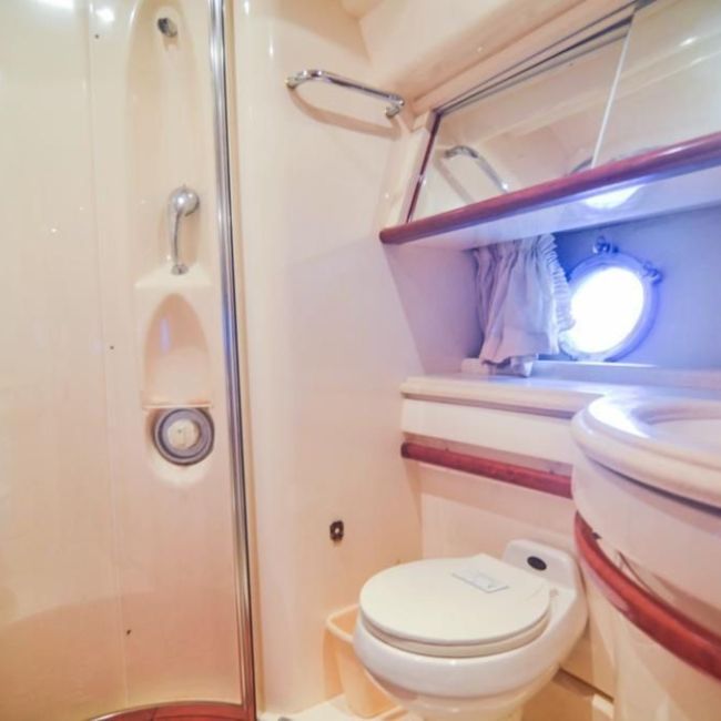 Yacht Rental Charters Casa de Campo Saona and Catalina toilet