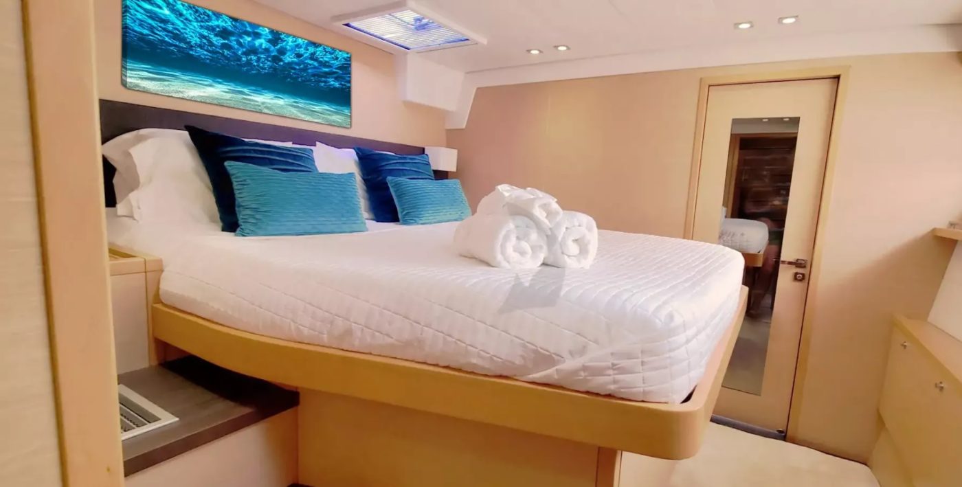Private Luxury Catamaran Charter Exumas Bahamas cabin 3