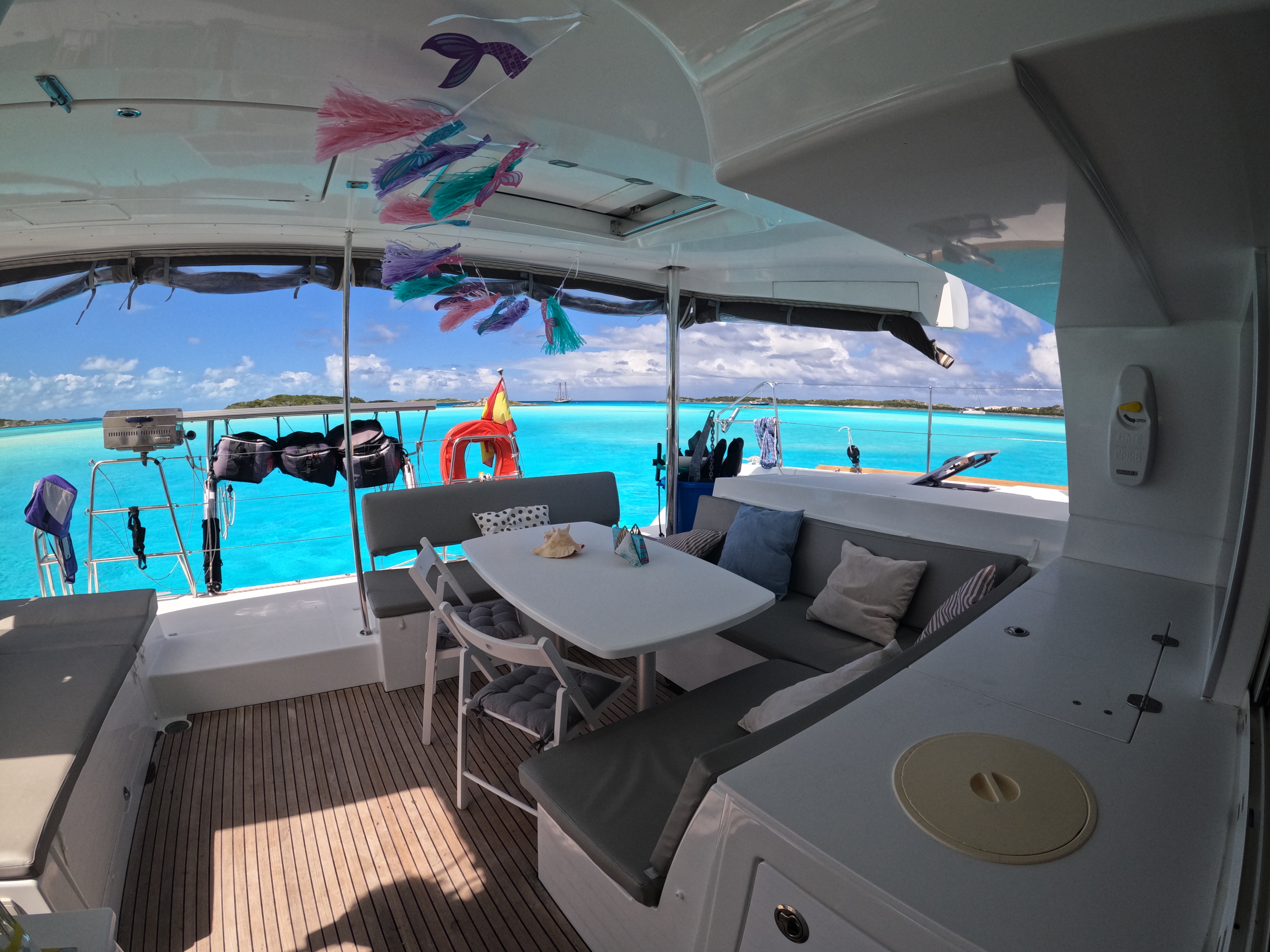 catamaran in the Bahamas