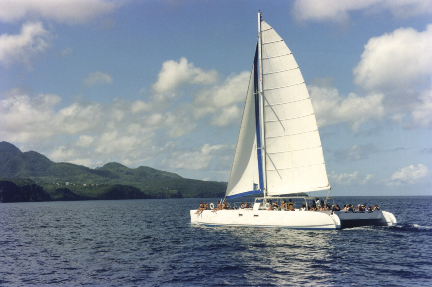 Boat from Rodney Bay in Saint Lucia