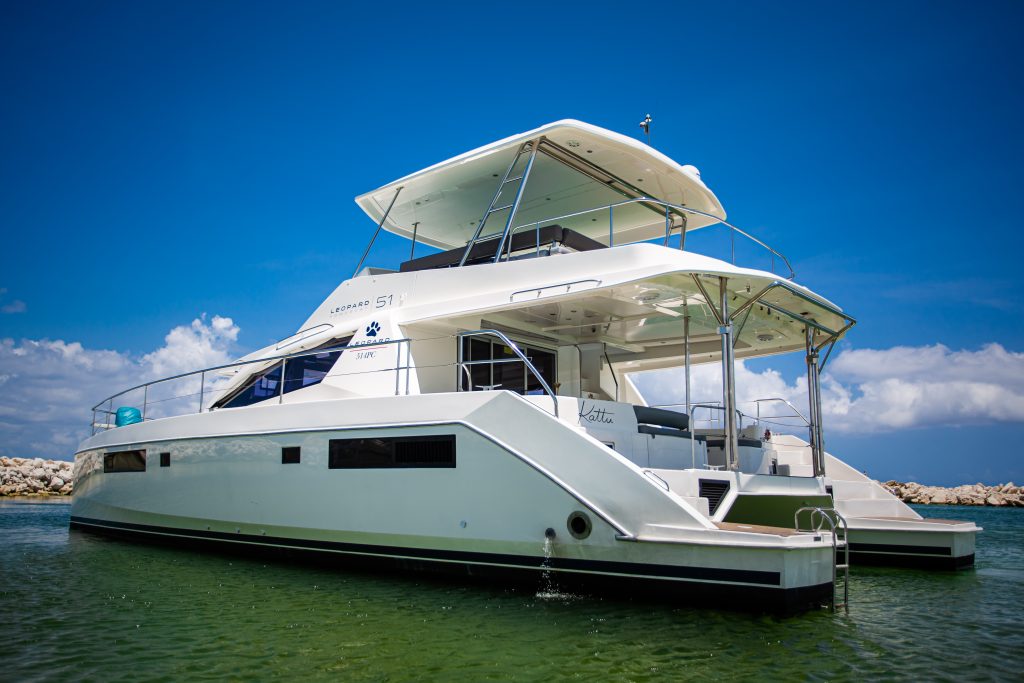 Leopard Catamaran for Luxury Cozumel Yacht Charters from Puerto Aventuras