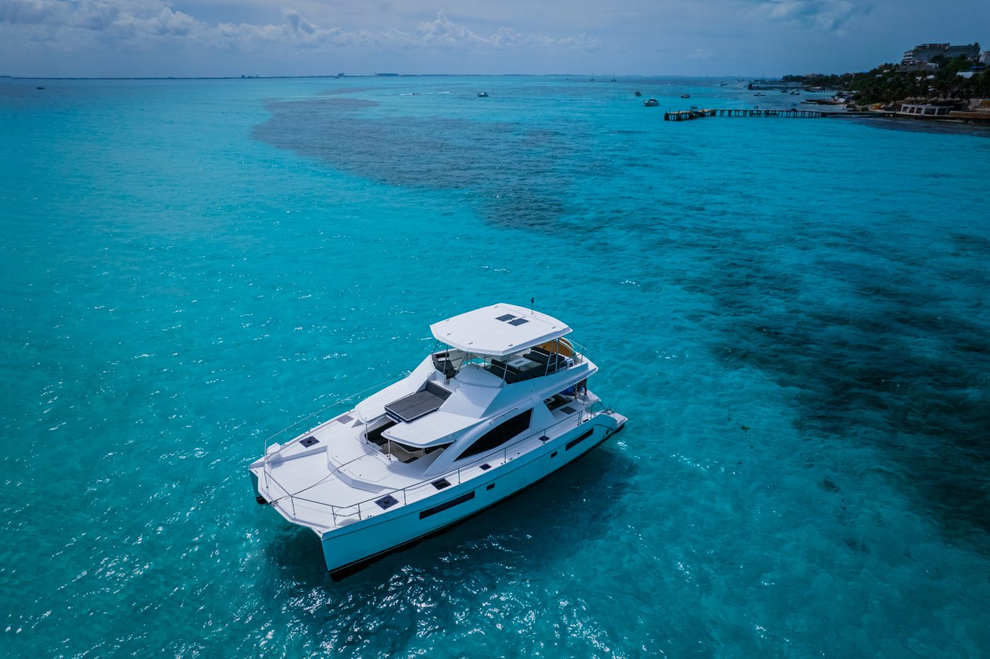 Leopard Catamaran for Luxury Yacht Charters from Cancun Holbox