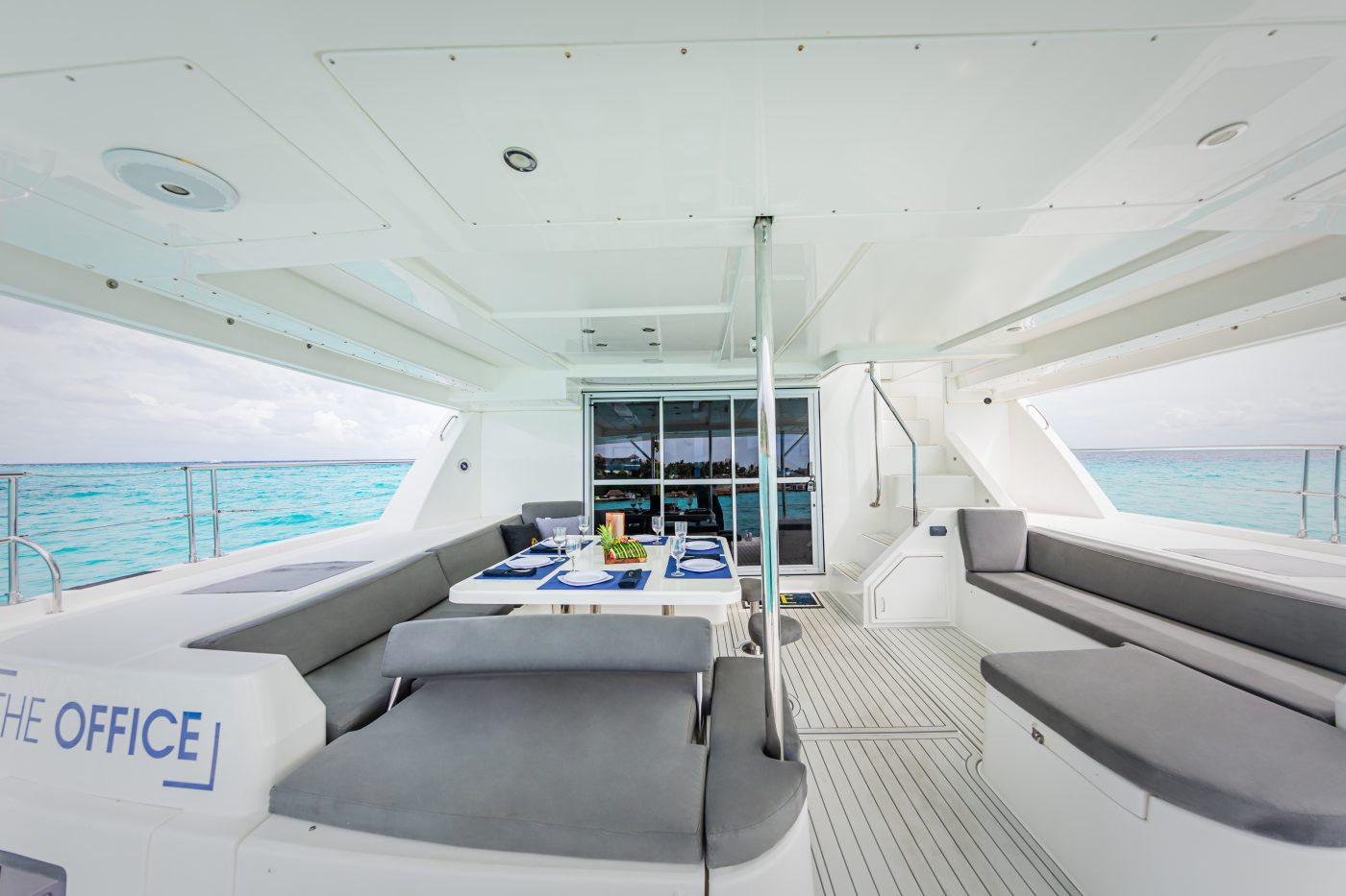 Leopard Catamaran for Luxury Yacht Charters from Cancun back space