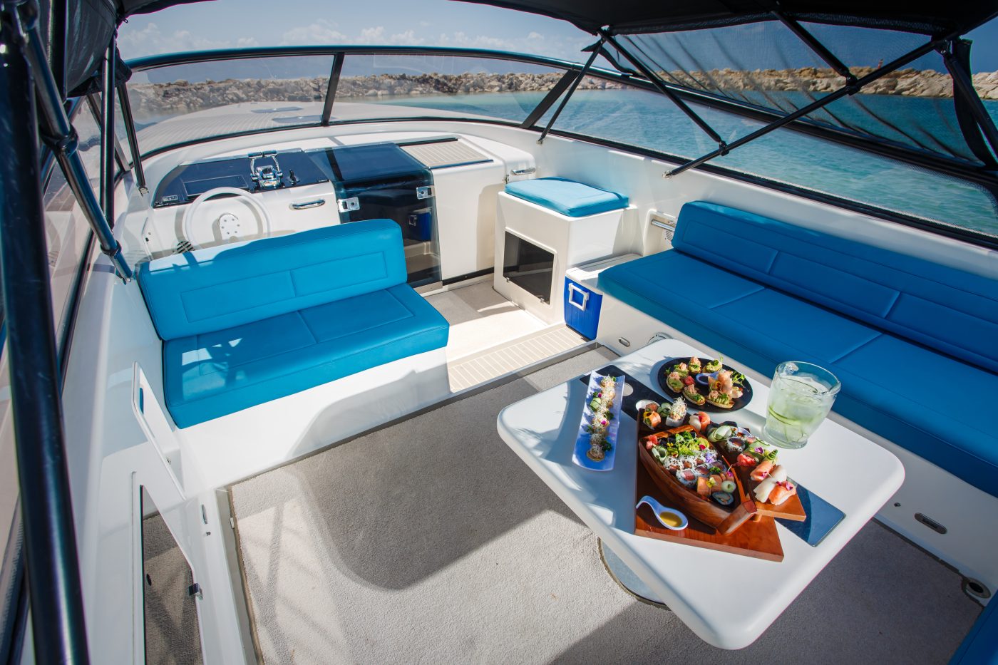 Private yacht VanDucht rental in Puerto Aventuras Riviera Maya and Cozumel outdoor