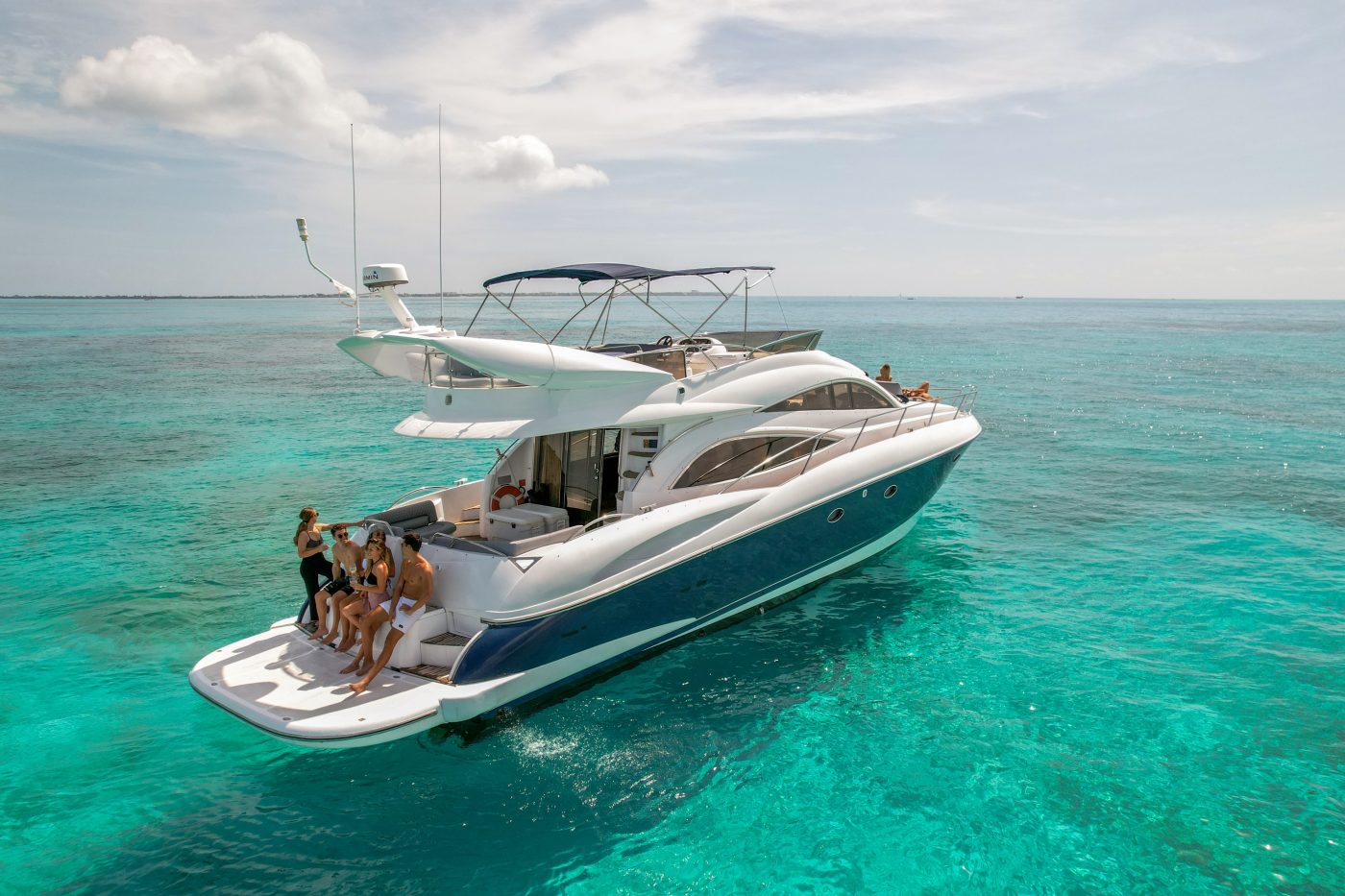 Sunseeker Luxury Yacht Charters to Cozumel, Isla Mujeres and Cancun Tulum Boat Rentals main